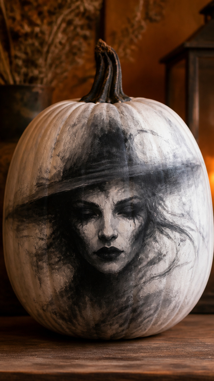 Charcoal-Smudged Shadow Witch