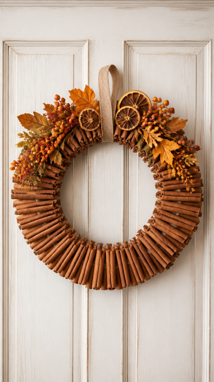 Cinnamon Stick Circle Wreath