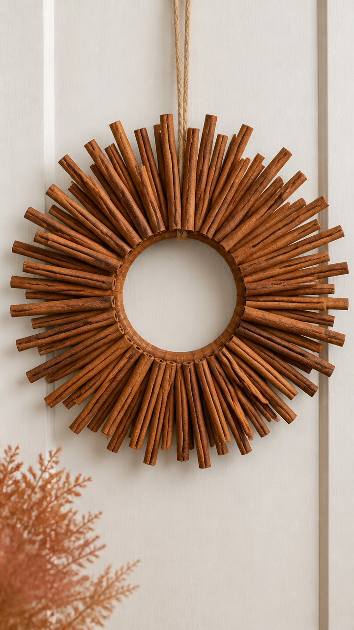 Cinnamon Stick Fan Wreath