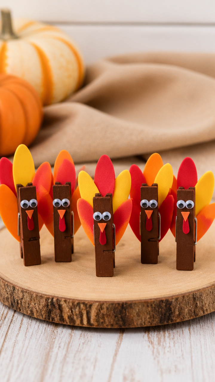 Clothespin Turkeys