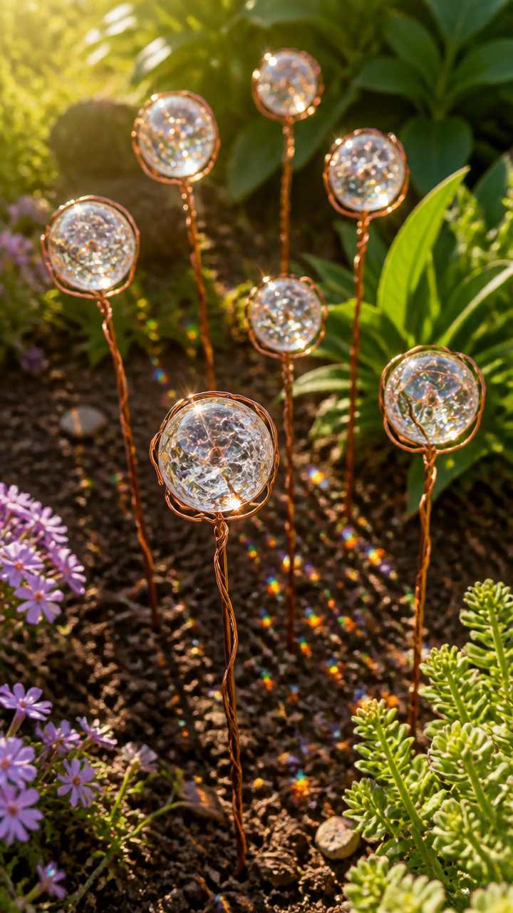 Cracked Glass Marble Suncatcher