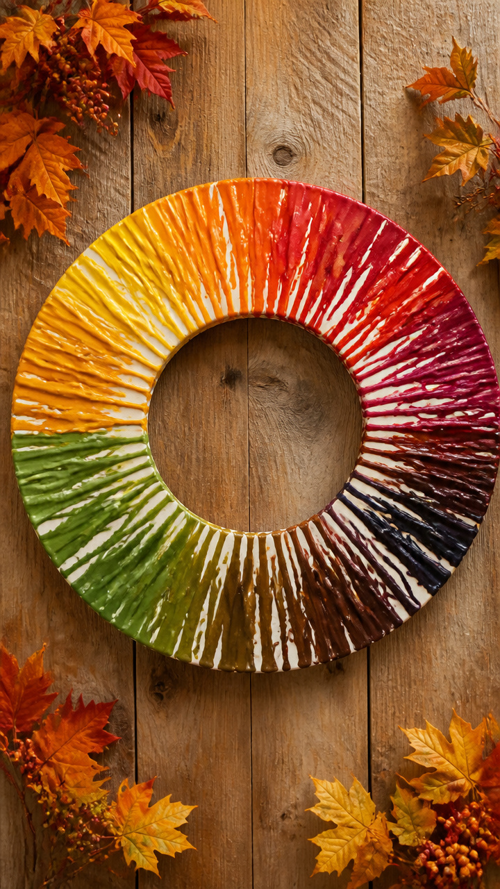 Crayon Drip Color Wheel