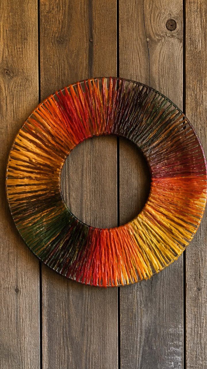 Crayon Wax Drip Frame