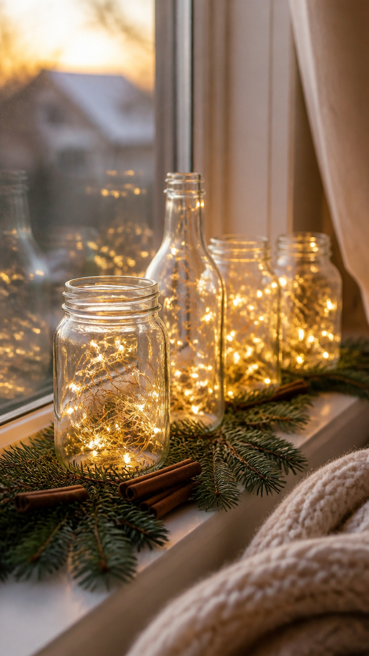 Create a Cozy Window Display with String Lights