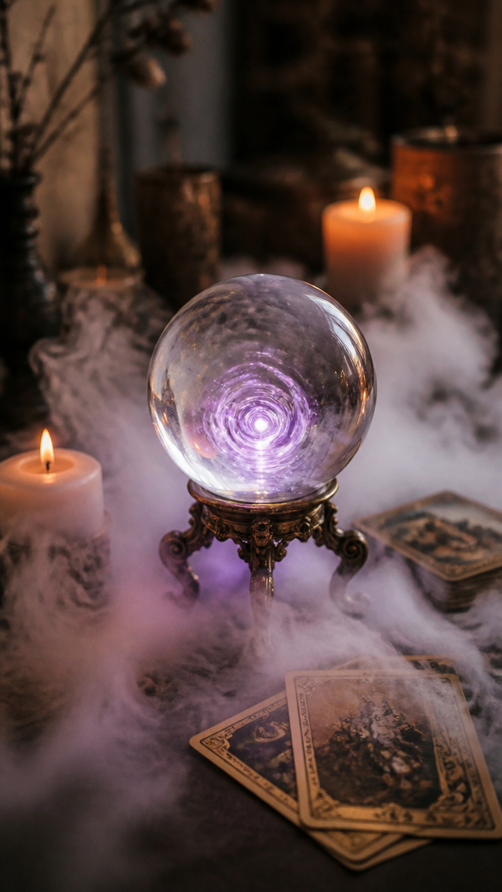Crystal Ball Seer Station in the Mist
