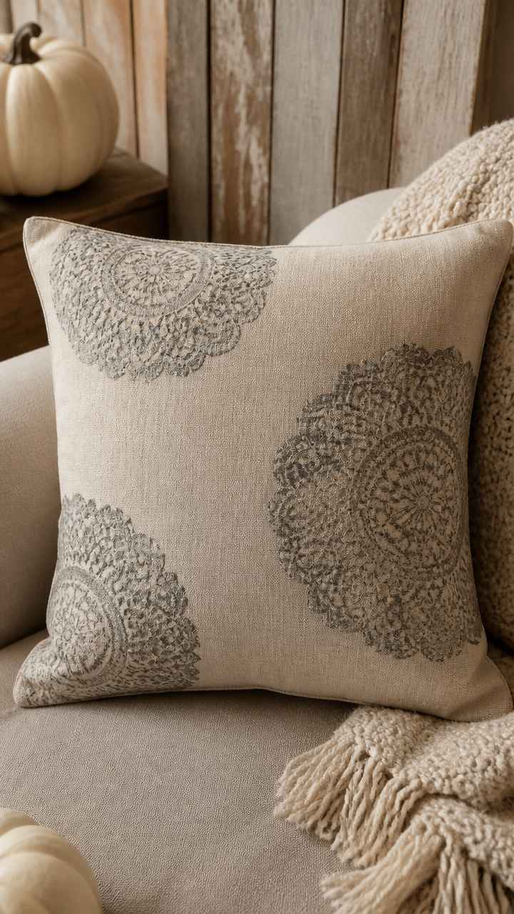 Doily-Print Pillow Covers