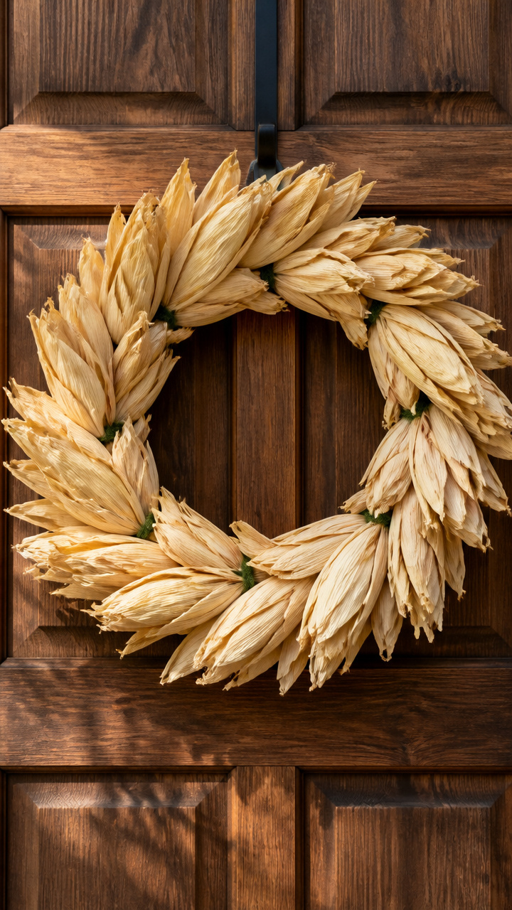 Dried Corn Husk Wreath