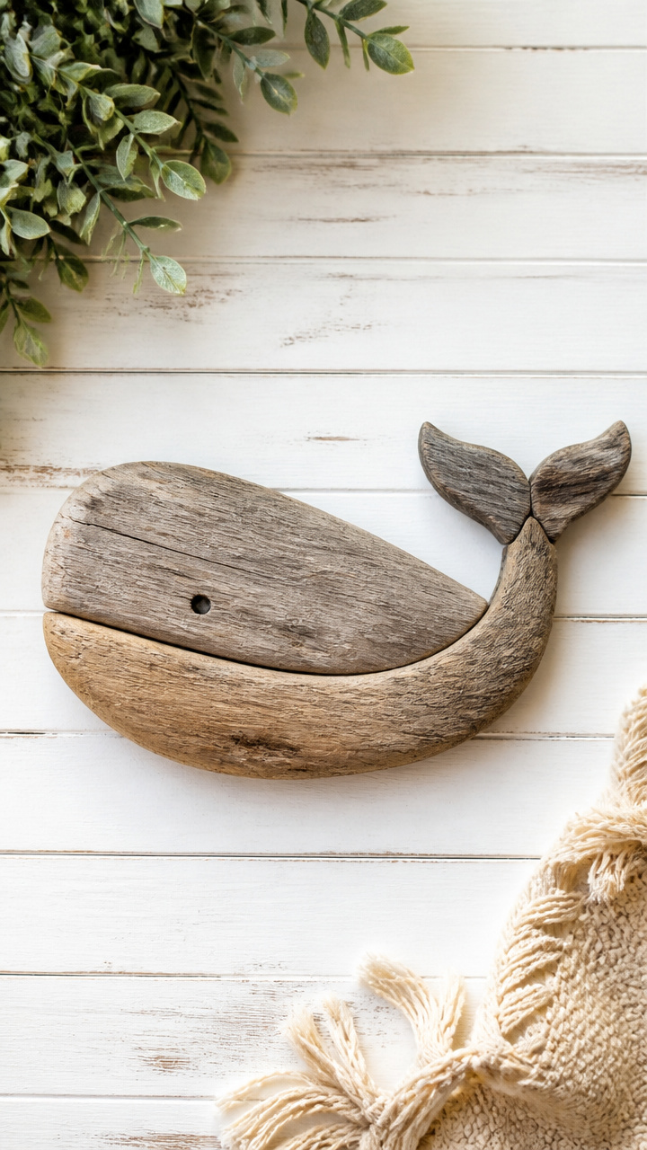 Driftwood Whale Shape