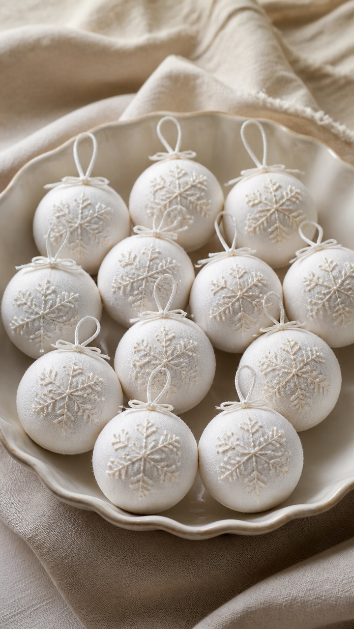 Embroidered Fabric Orbs