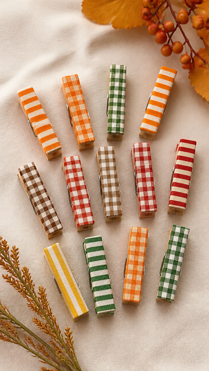 Fabric-Covered Clothespins