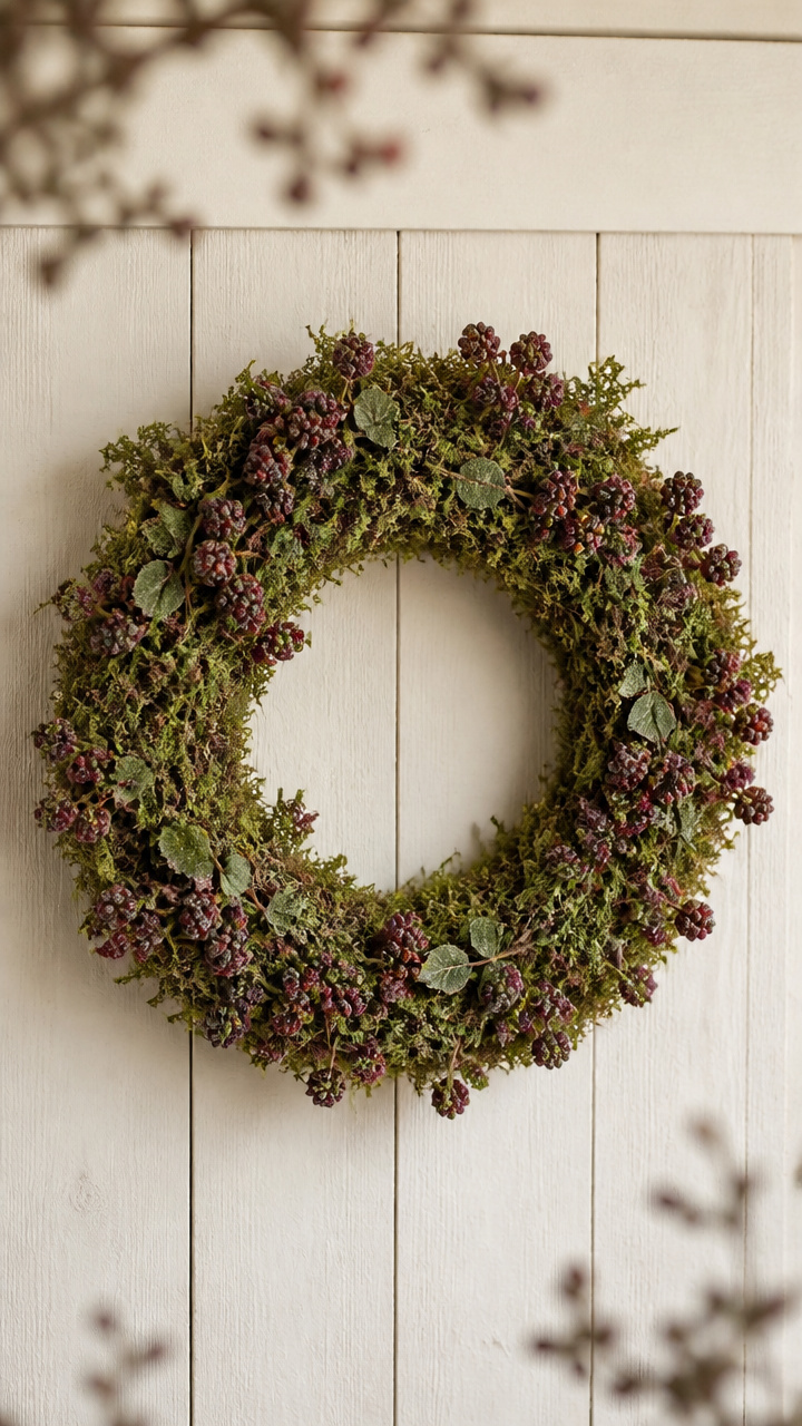 Faux Berry Sprig Wreath