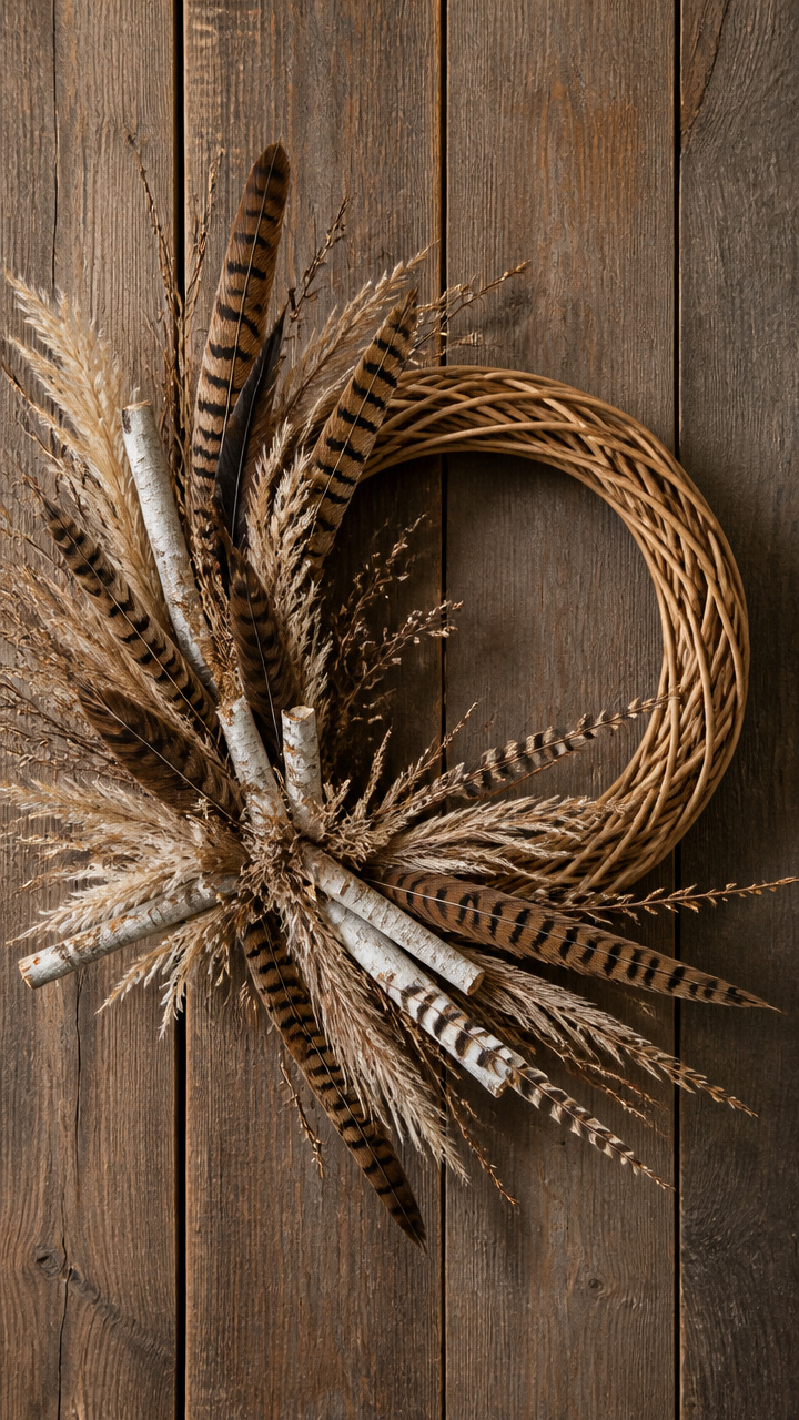 Feather and Twig Assemblage