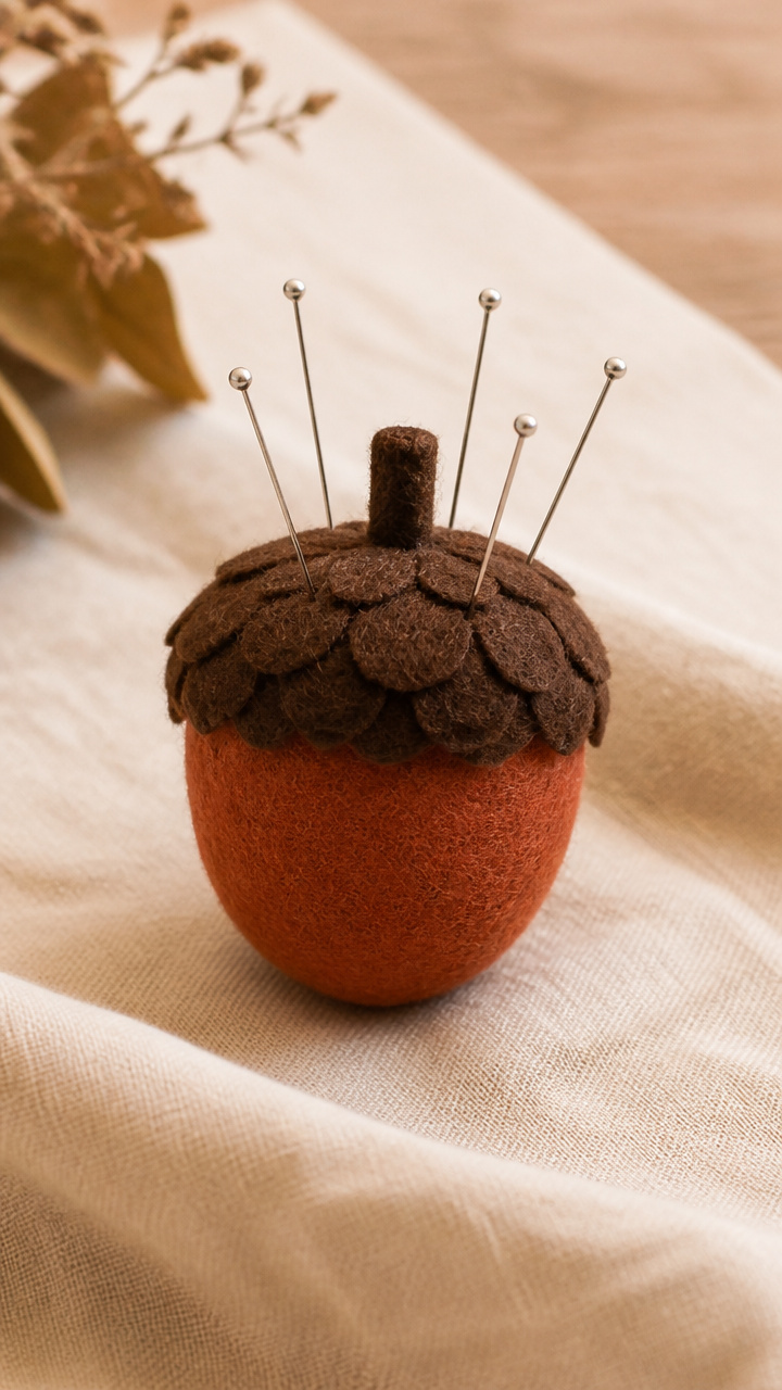 Felt Acorn Pincushion