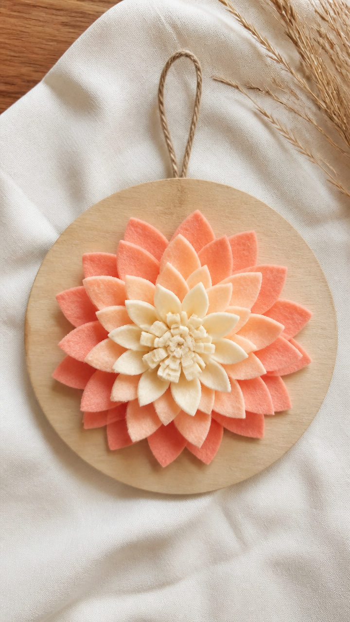 Felt Flower Accent Hanger