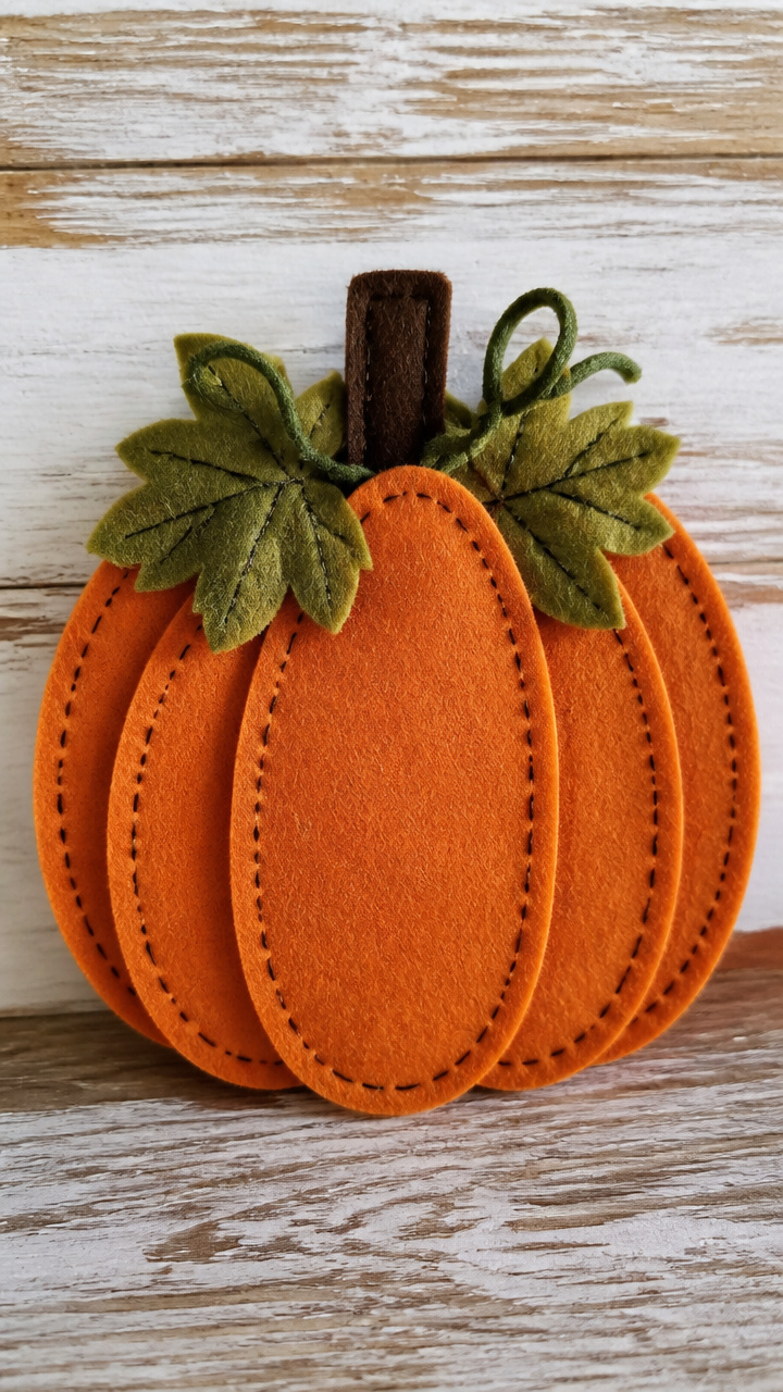 Felt Layered Pumpkin