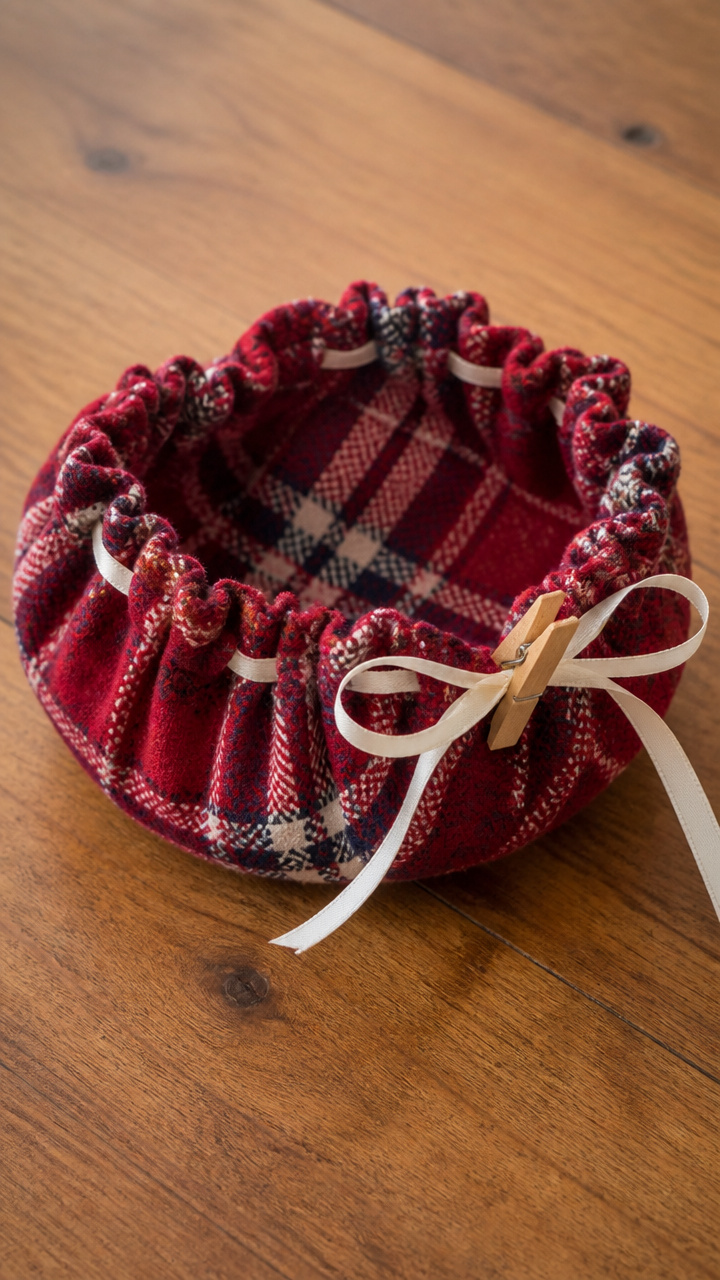 Flannel Scrunch Bowls