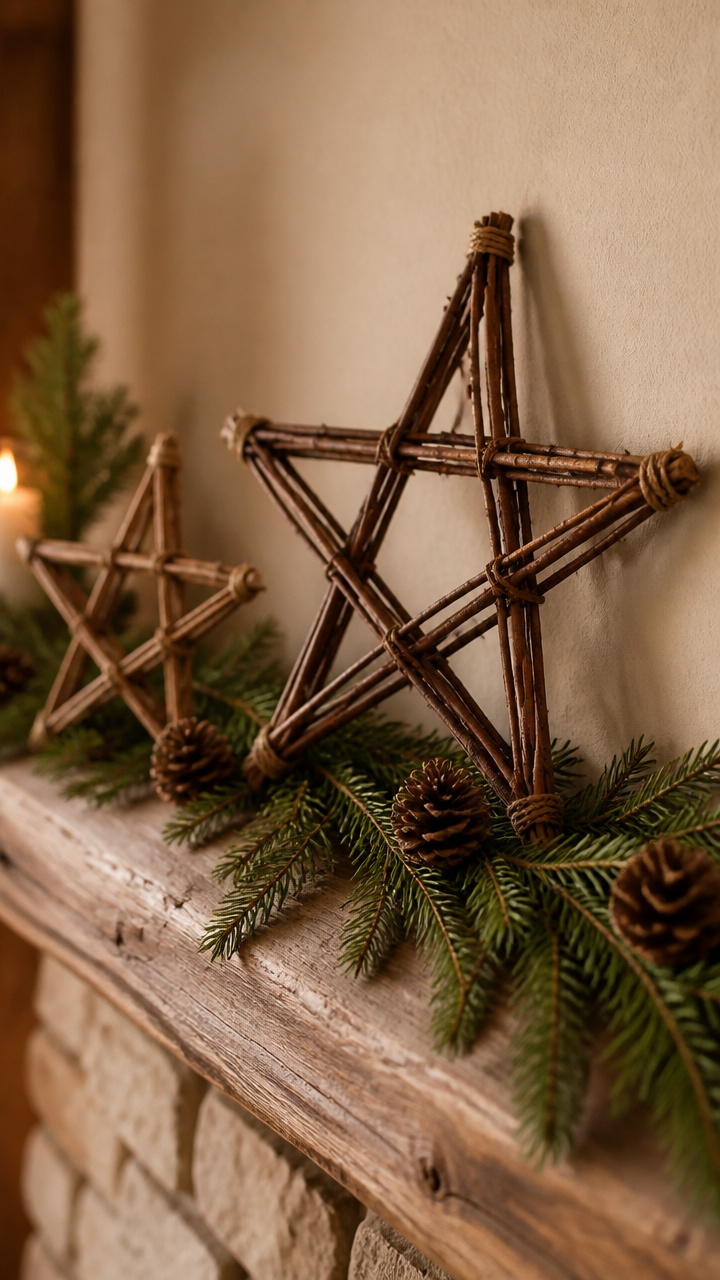 Foraged Twig Stars