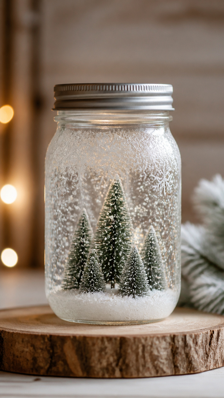 Frosted Glass Snow Globes