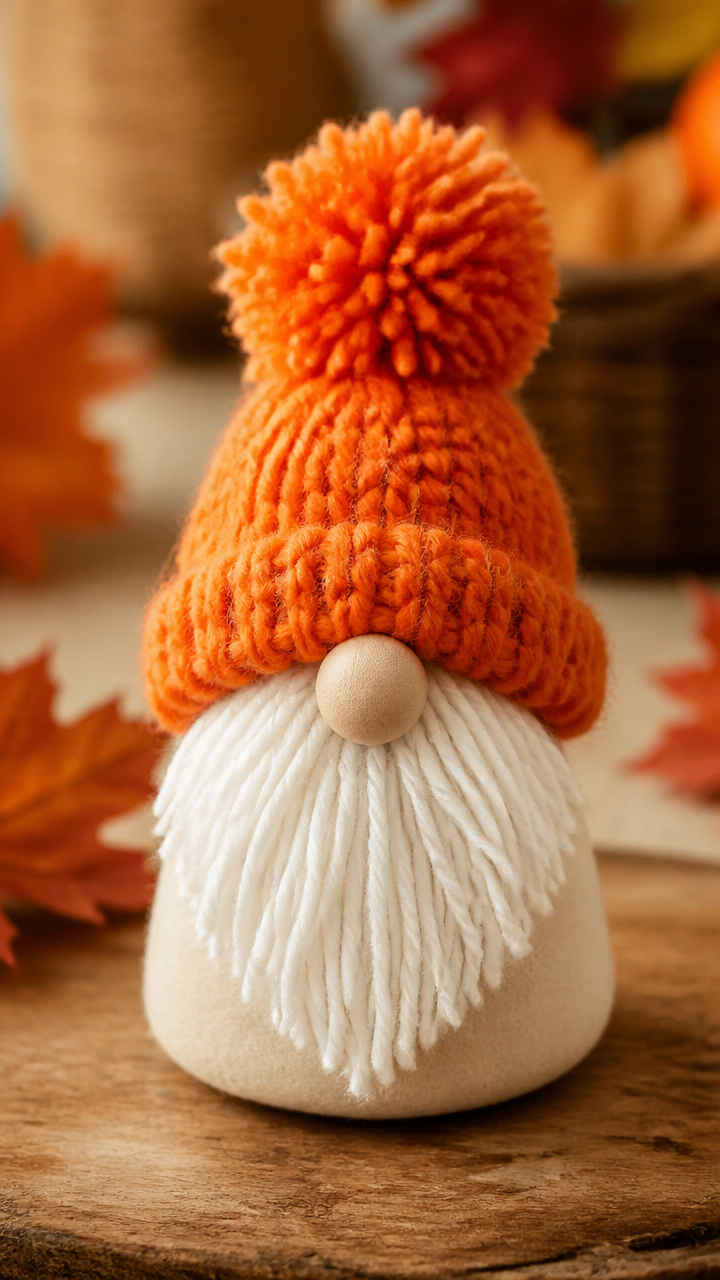 Gnome with Pom-Pom Hat