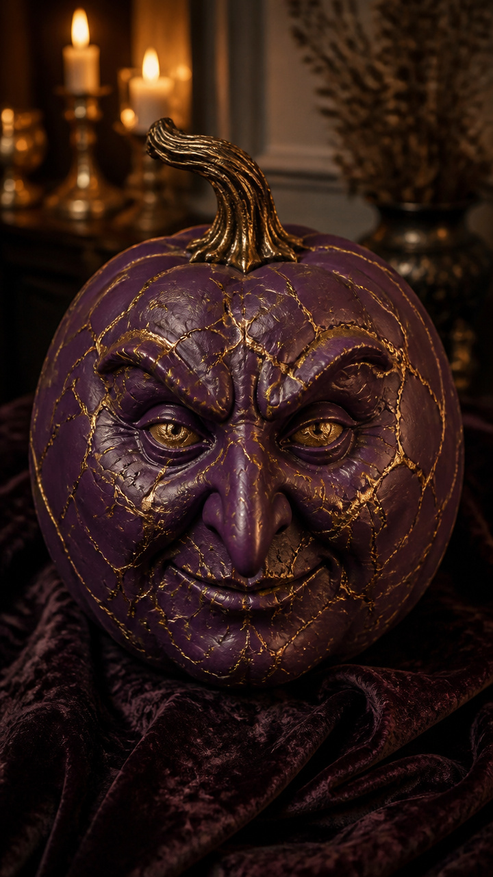 Gold Leaf Cracked Witch