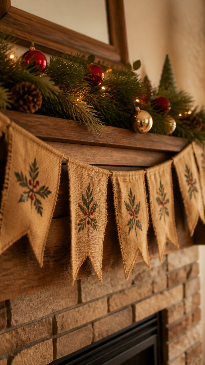Hand-Lettered Burlap Banners