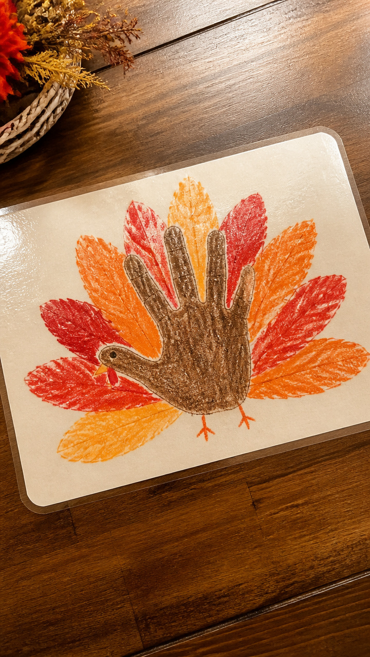 Handprint Placemat Turkey