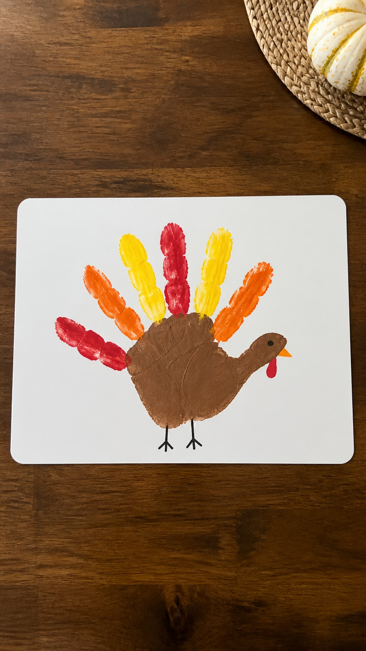 Handprint Turkey Placemats