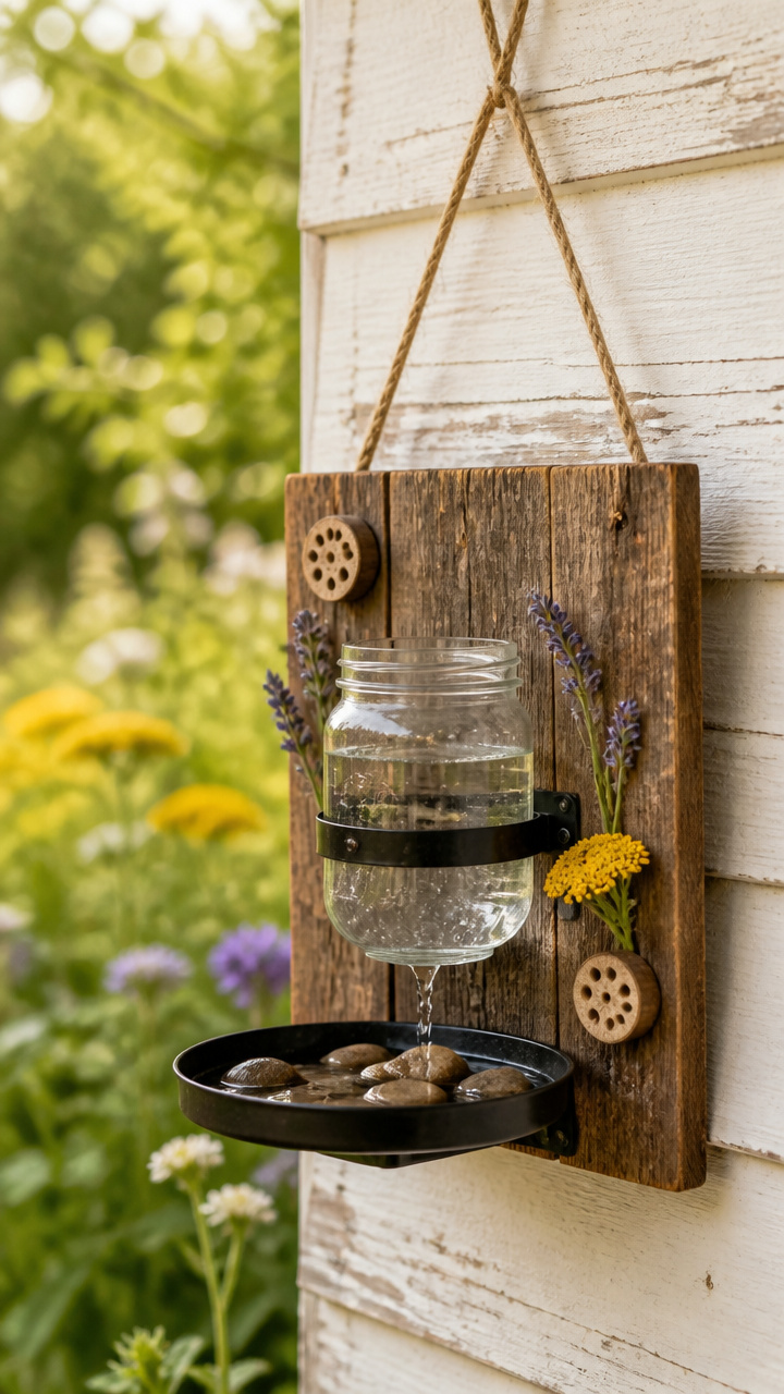 Hanging Pollinator Watering Station
