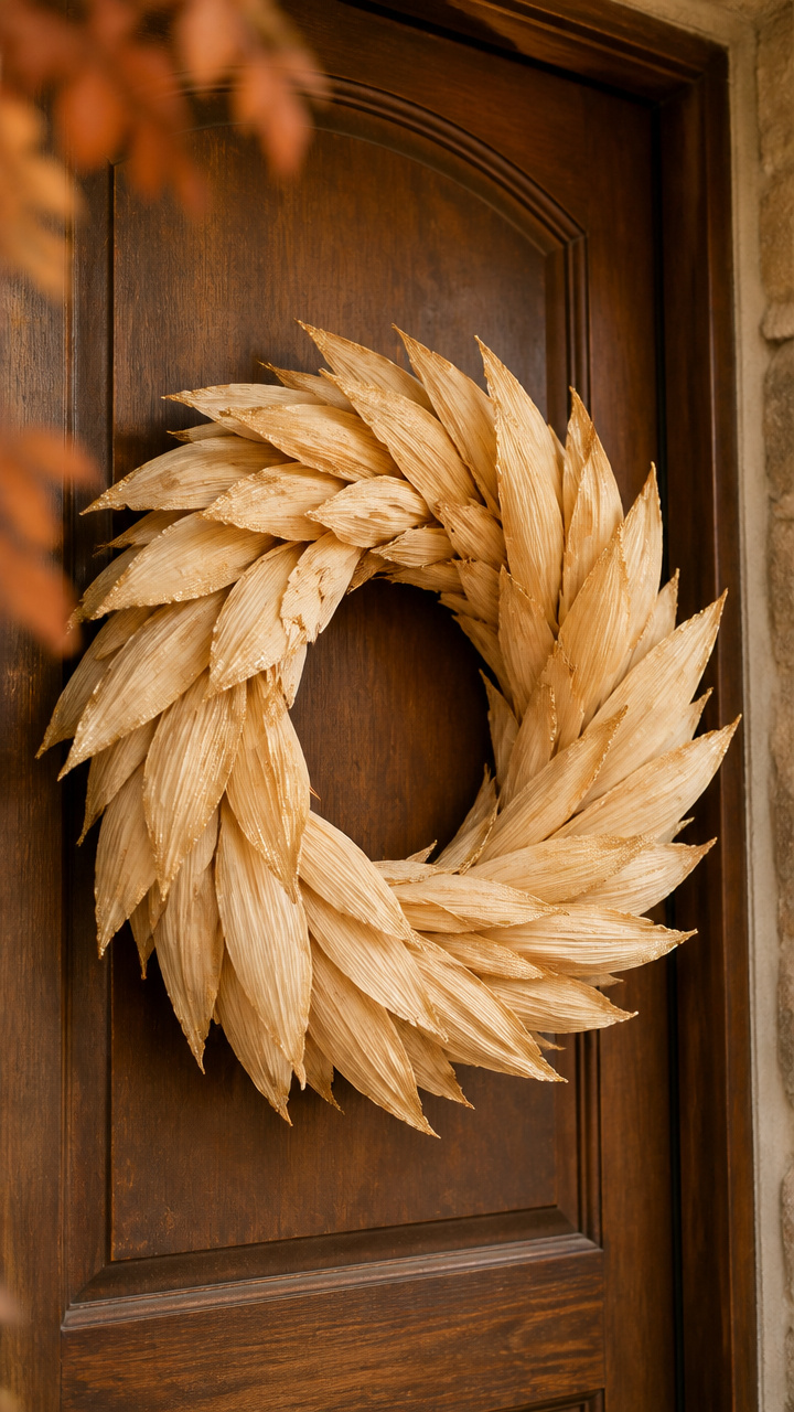 Harvest Corn Husk Wreath