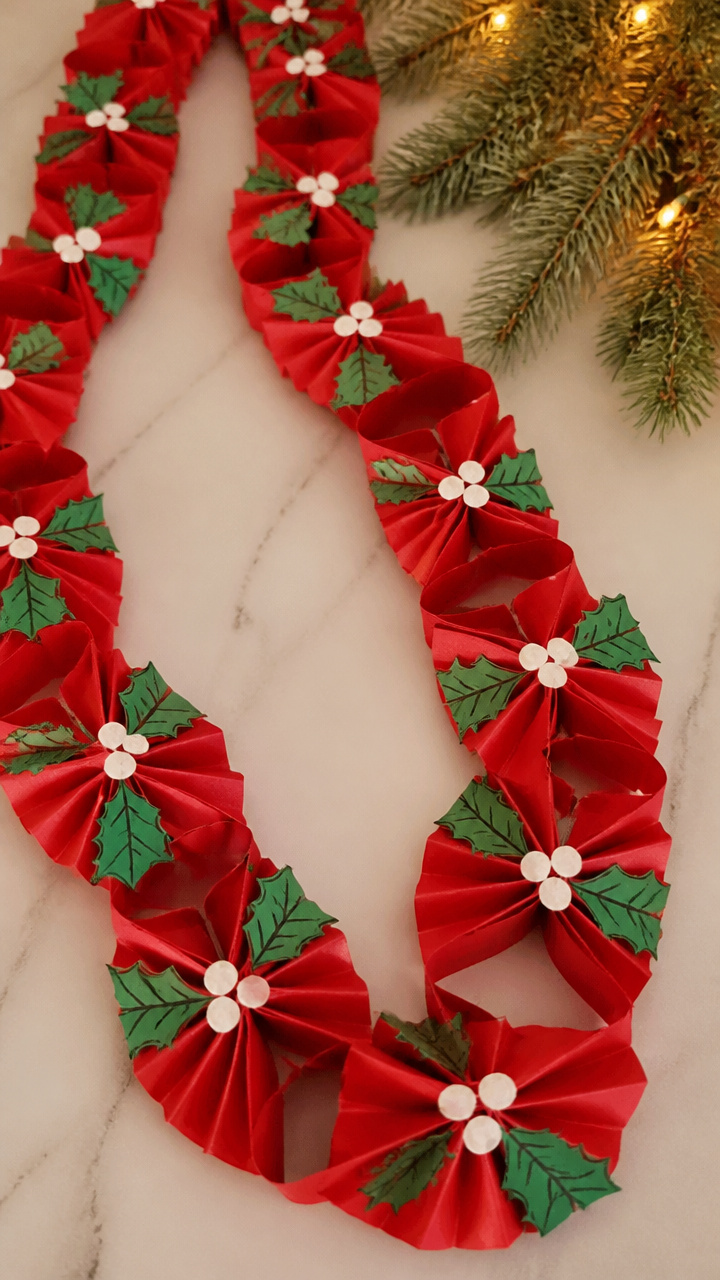 Holly Berry Accordion Chains
