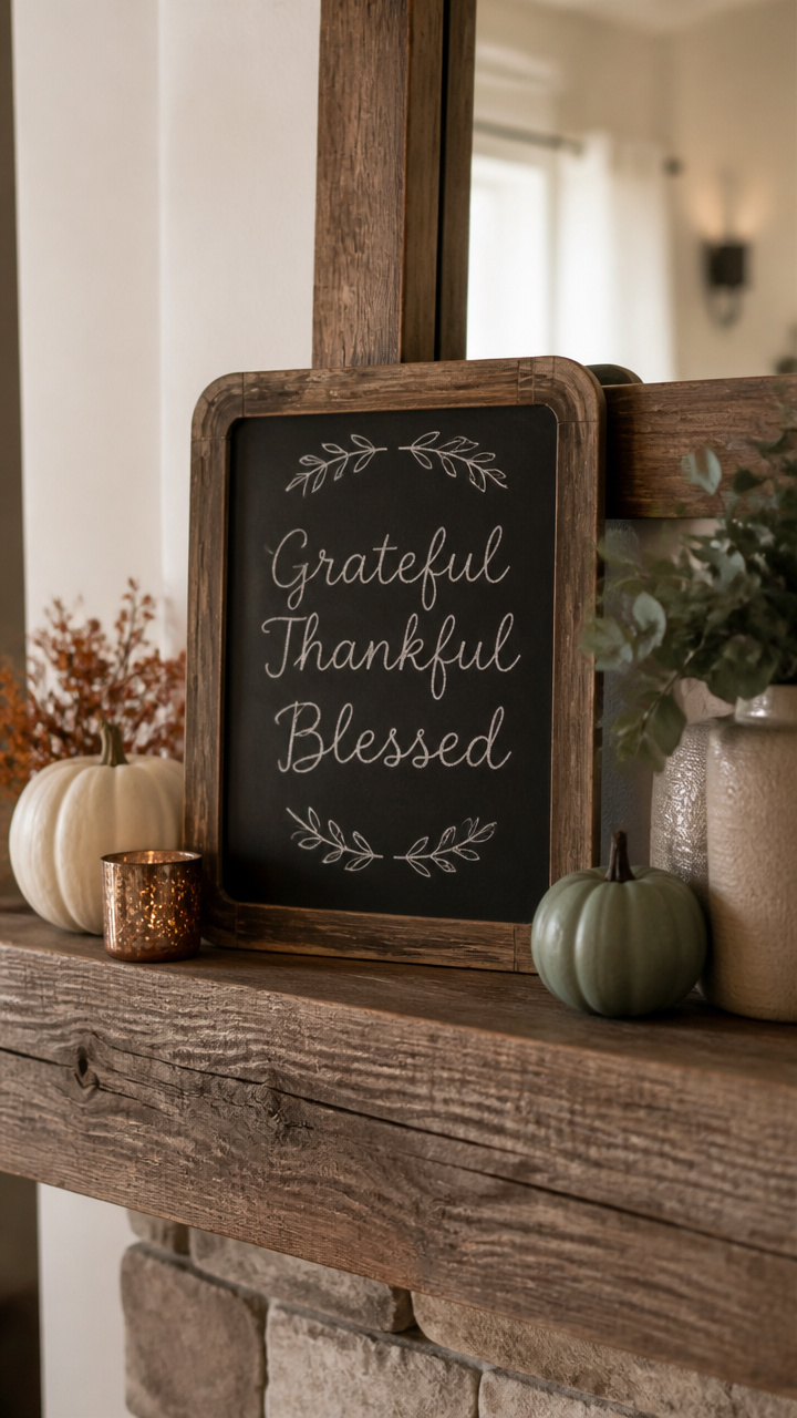 Incorporate a Vintage-Inspired Chalkboard Sign