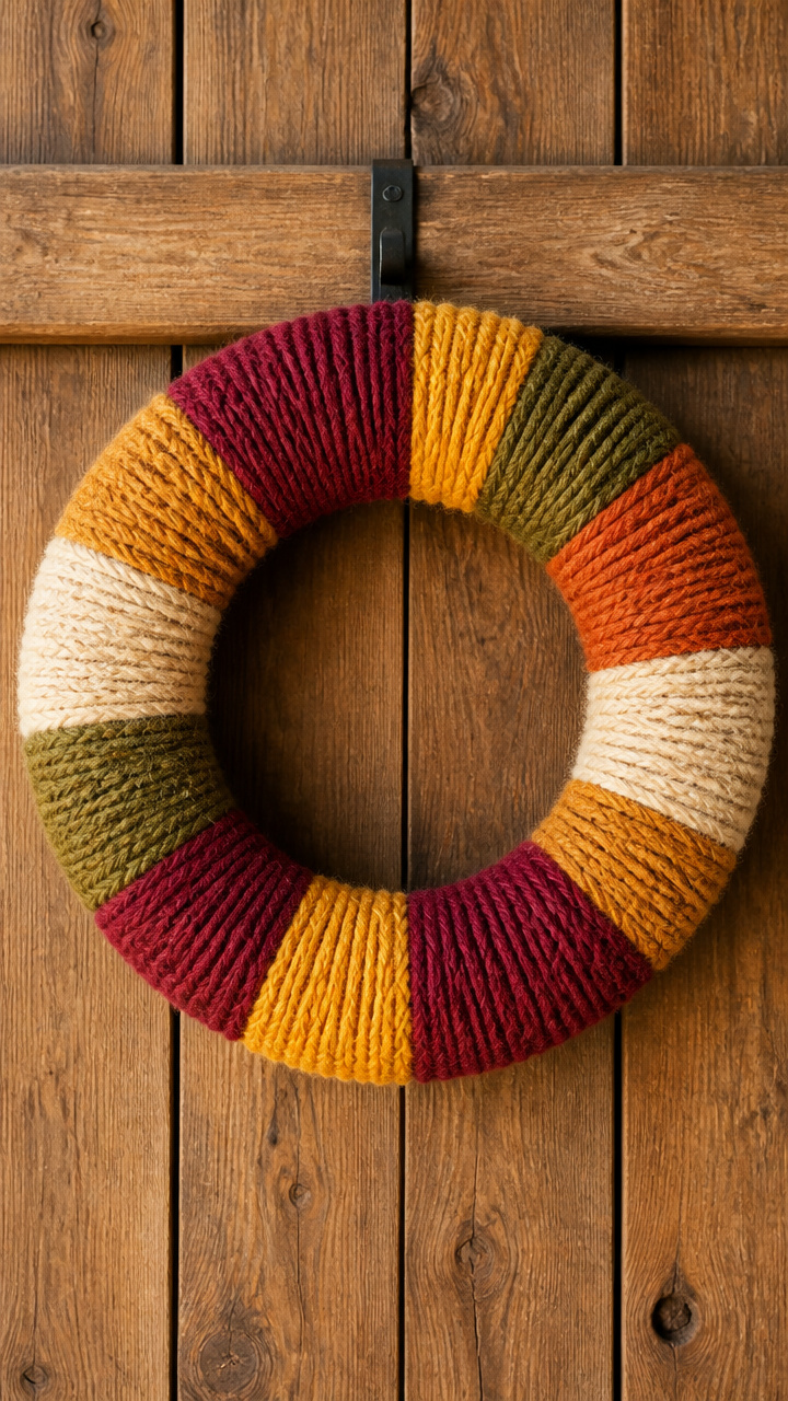Knit Scrap Yarn Wrap