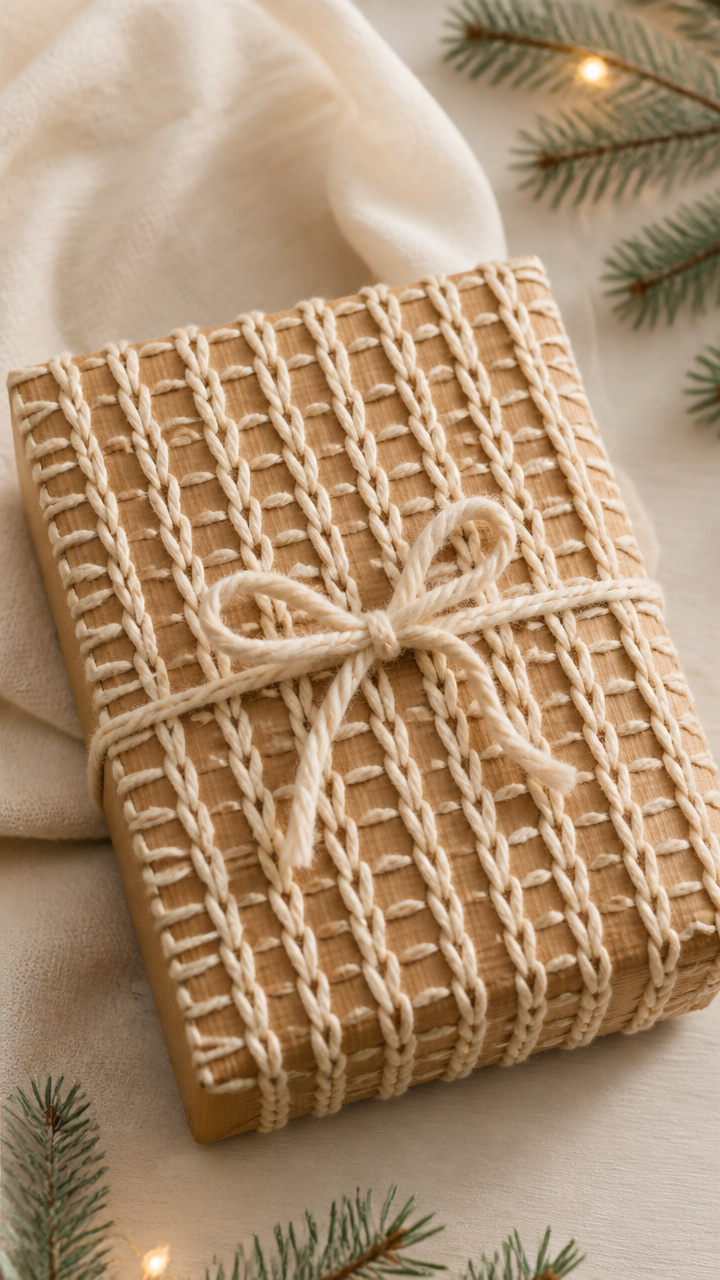 Knit Stitch Gift Wrap