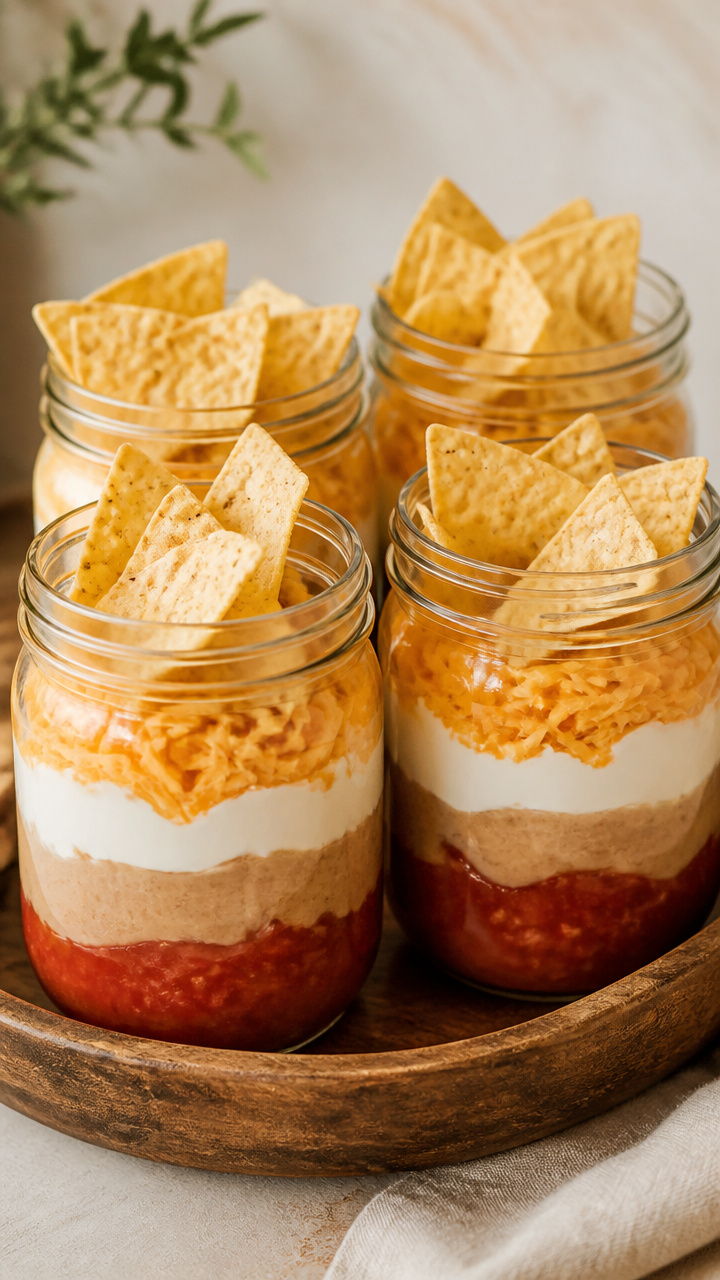 Layered Dip Jars