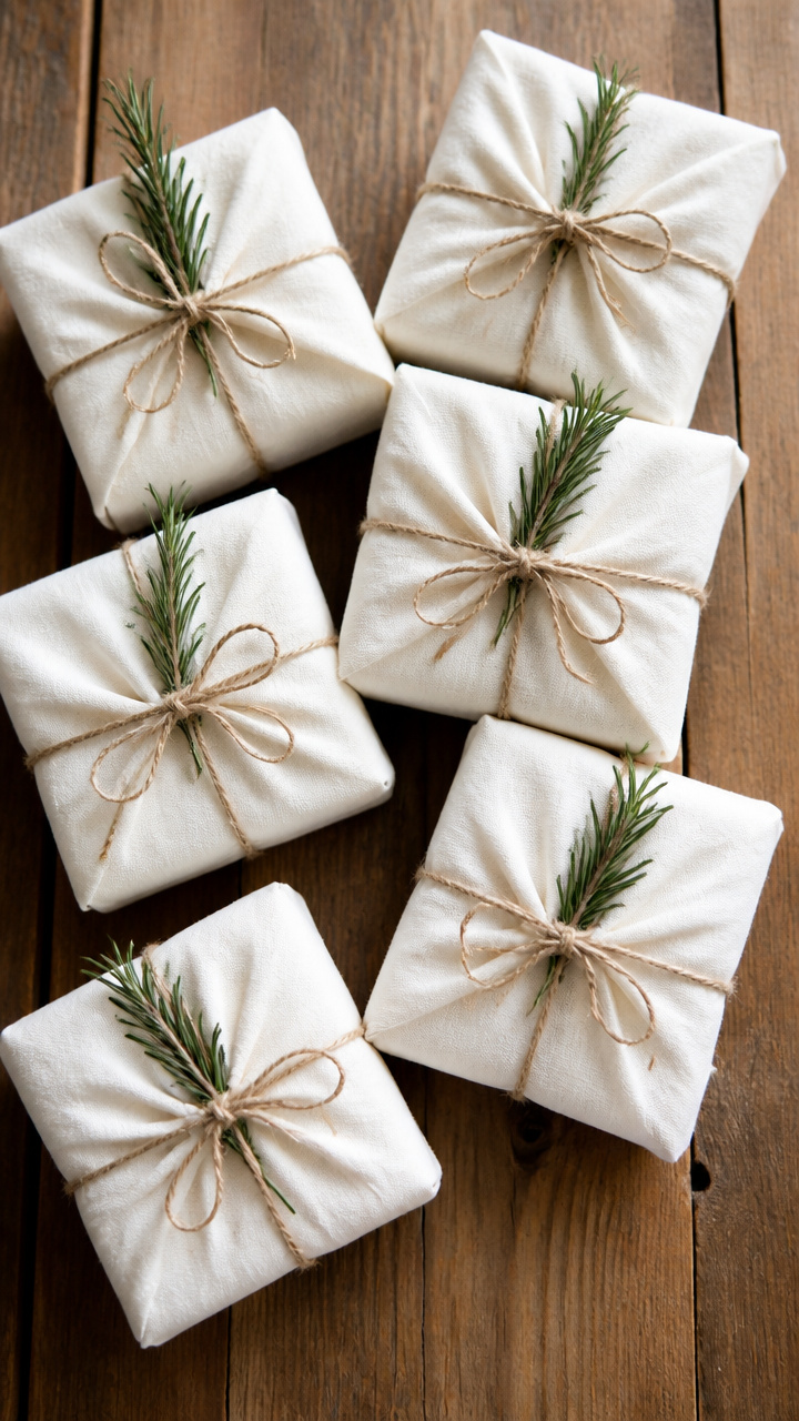 Linen Napkin Gift Wrap