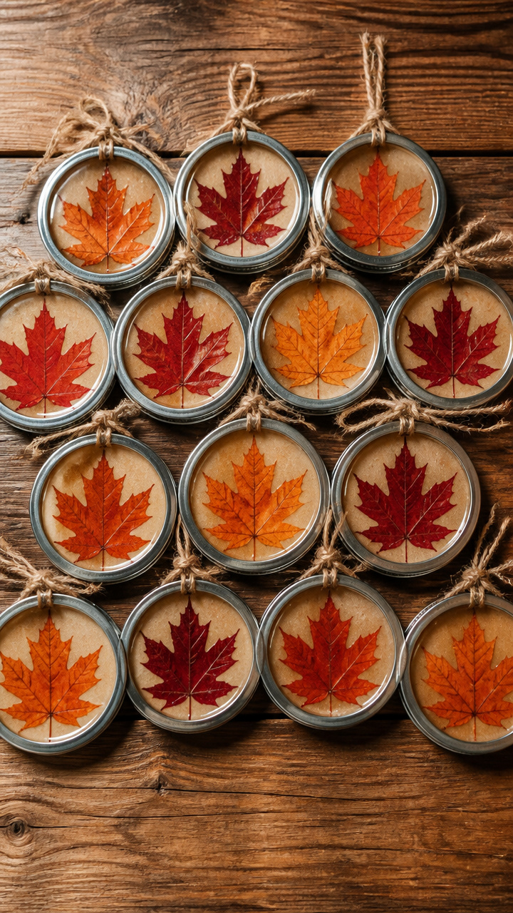 Maple Leaf Mason Jar Lid
