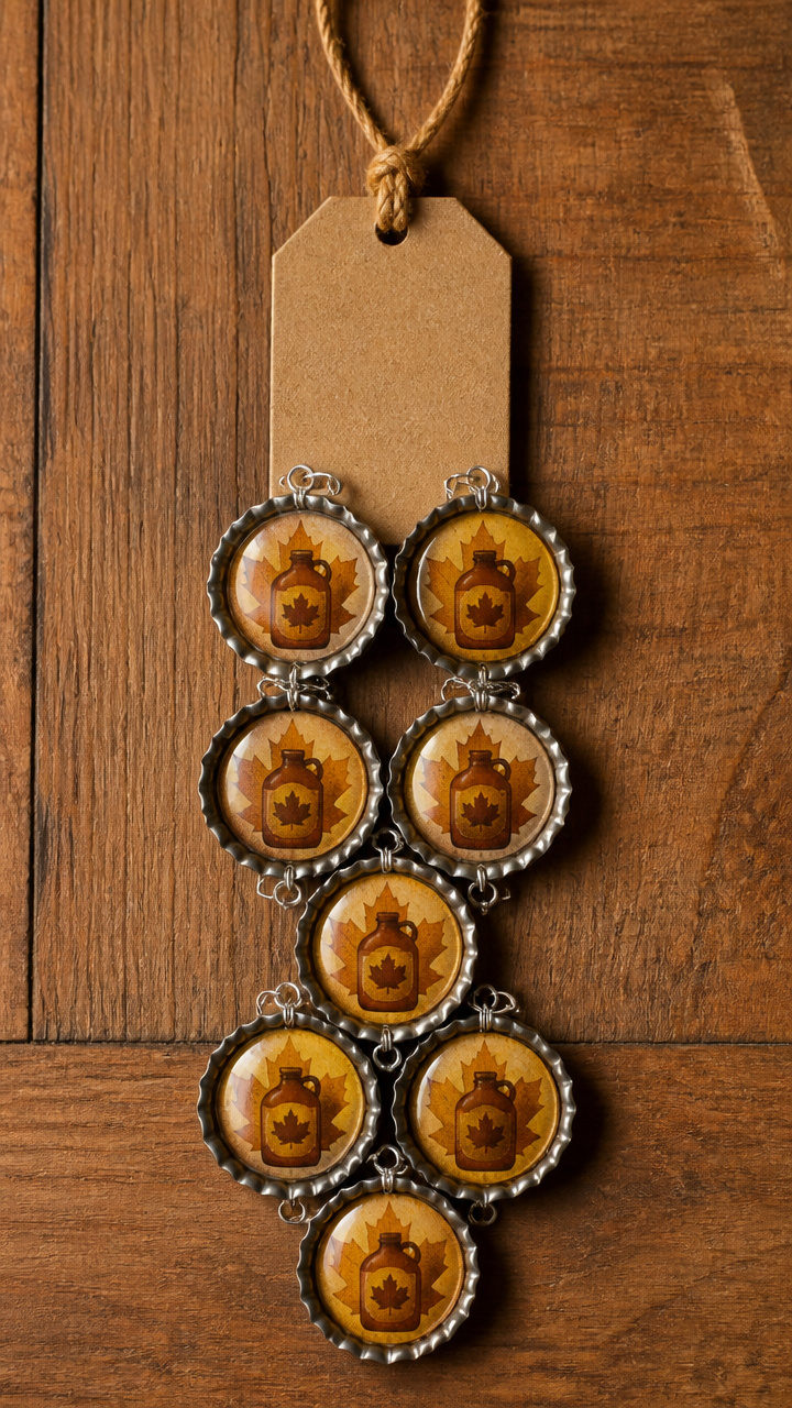 Maple Syrup Bottle Cap Hanger