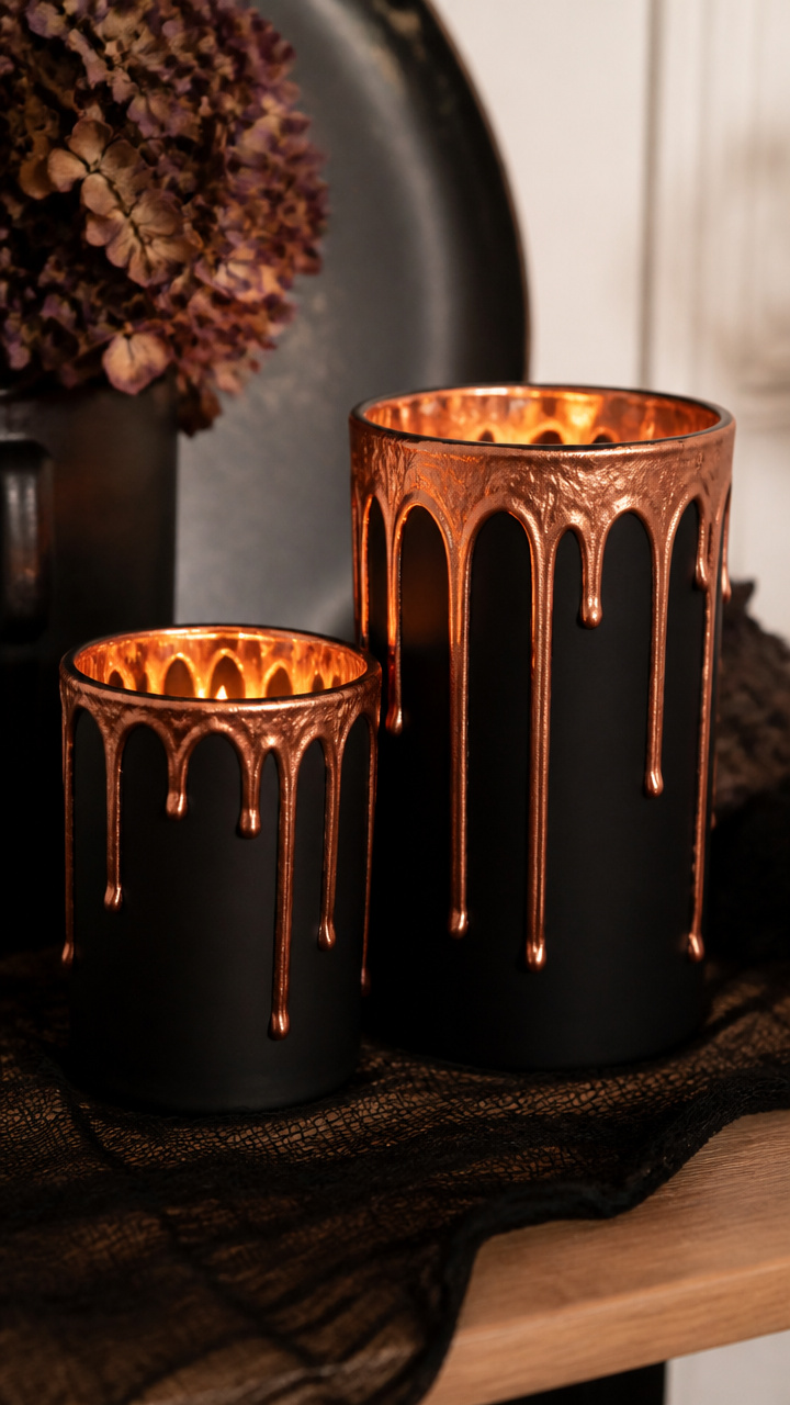 Matte Black Candle Holders