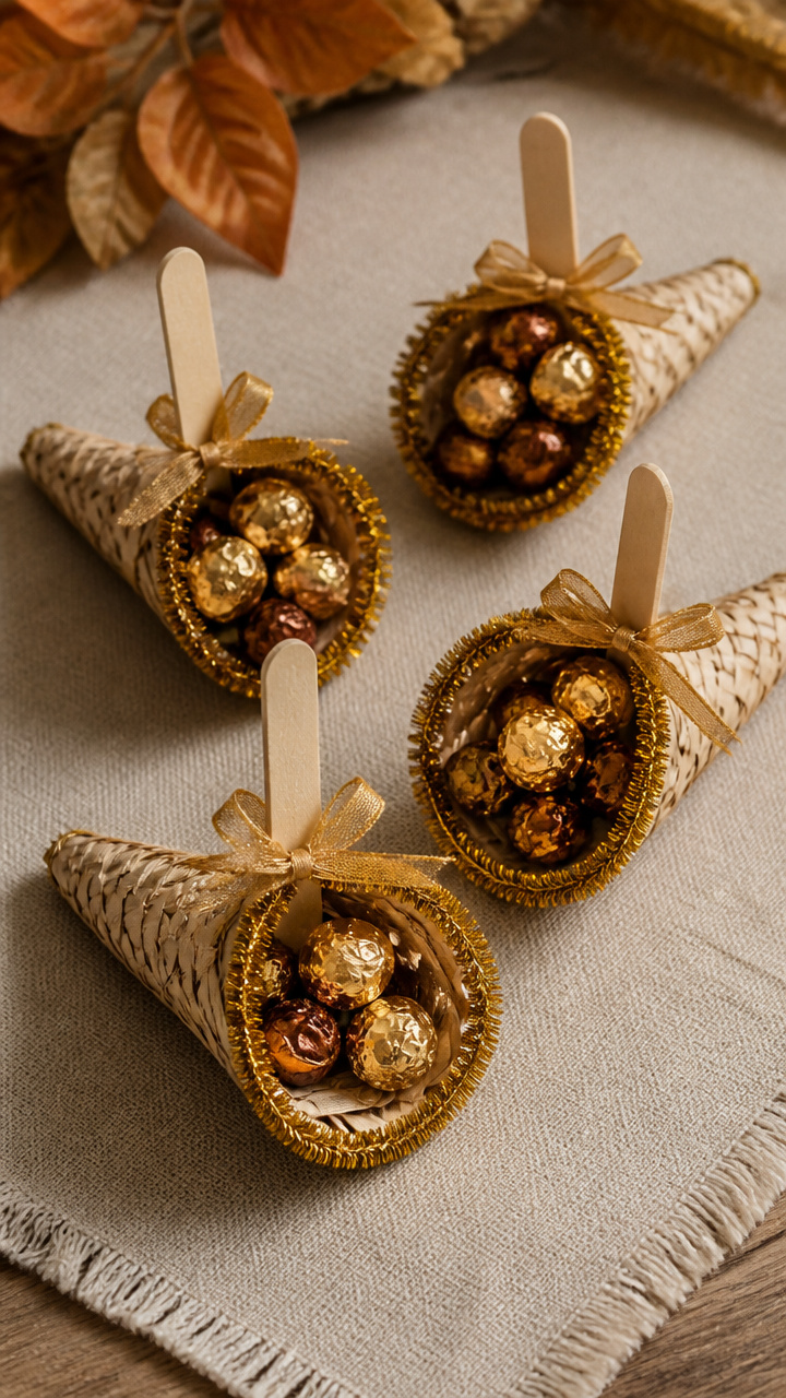 Mini Cornucopia Favor Holders