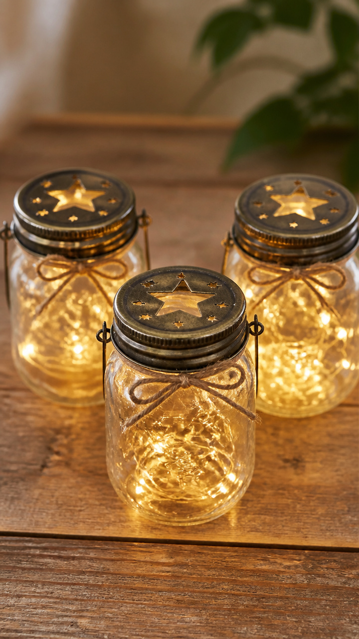 Mini Fairy Light Lanterns