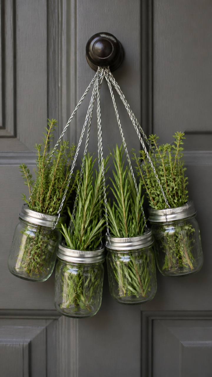 Mini Mason Jar Herb Holder