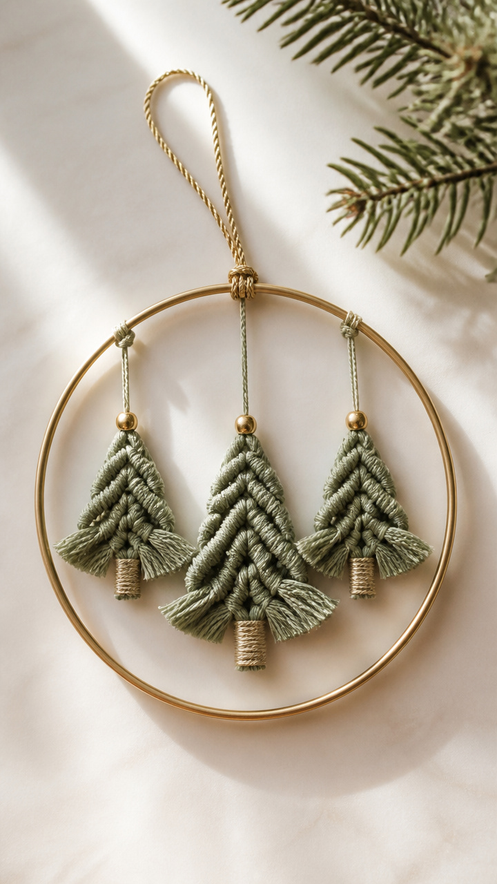 Mini Pine Tree Ornaments