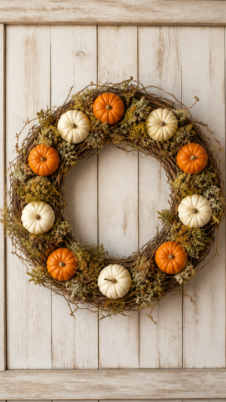 Mini Pumpkin Vine Wreath