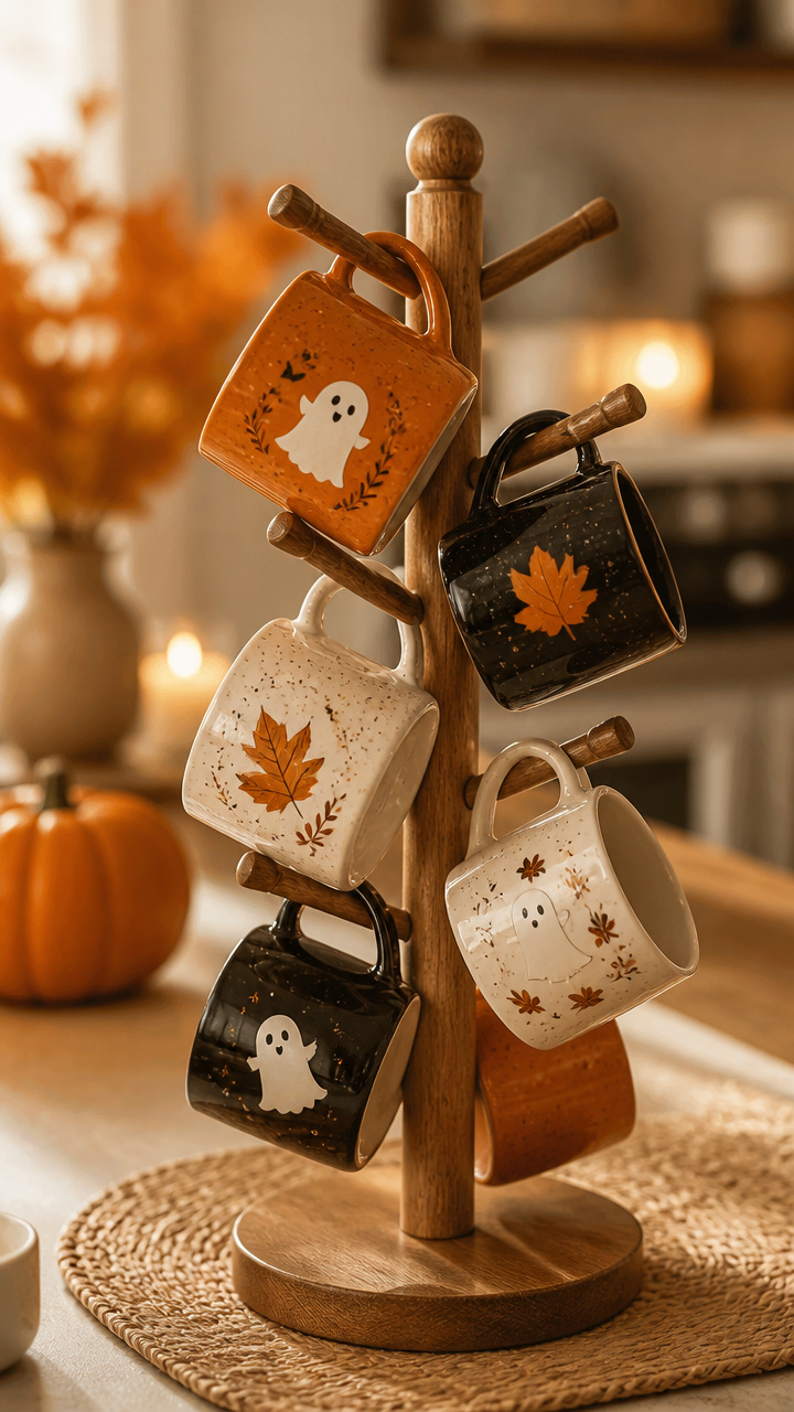 Mug Tree with Themed Drinkware