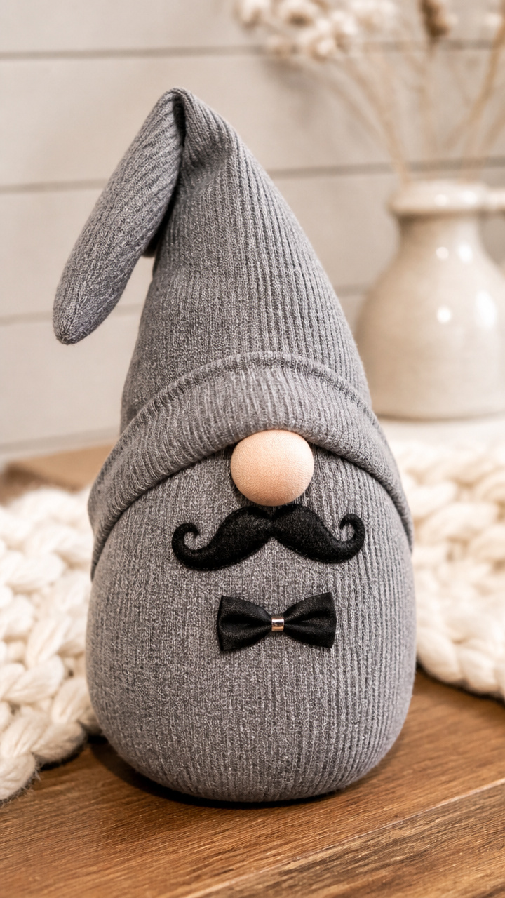 Mustache Gnome Gentleman