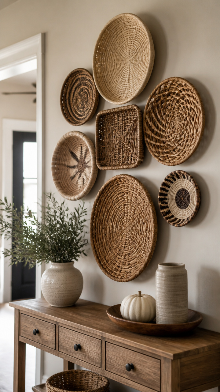 Neutral Woven Wall Basket Gallery