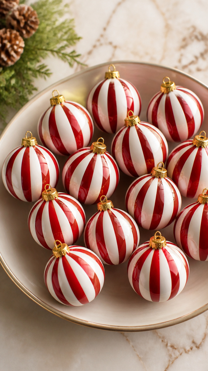 Painted Porcelain Baubles