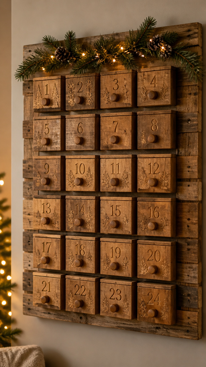 Pallet Wood Advent Calendar