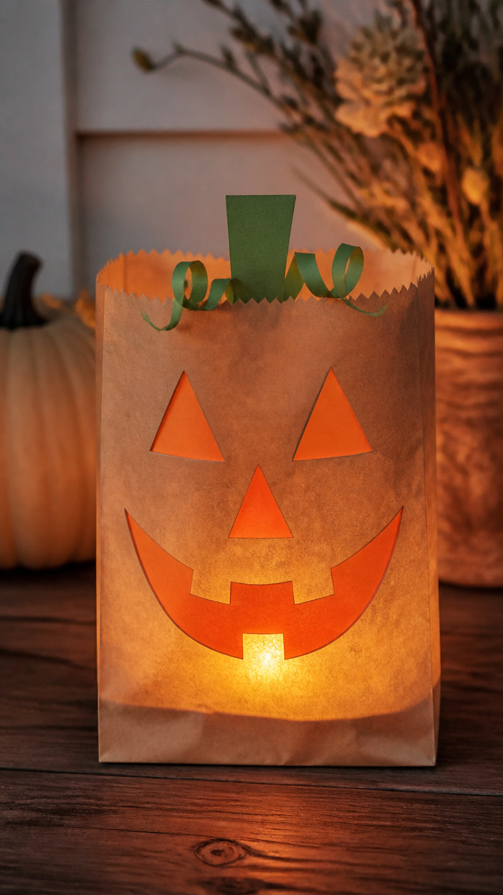 Paper Bag Jack-o'-Lanterns