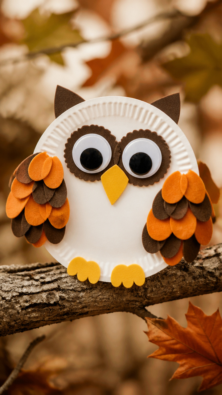 Paper Plate Owls